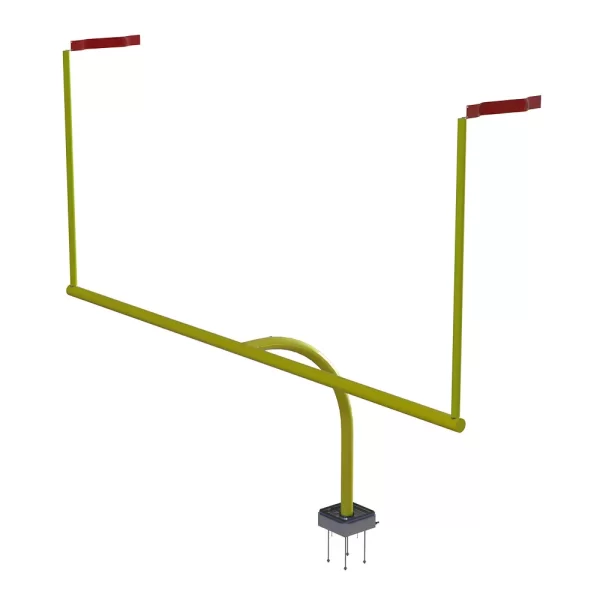 AdjustRight® Six-Man Football Goal Posts 3D Rendering
