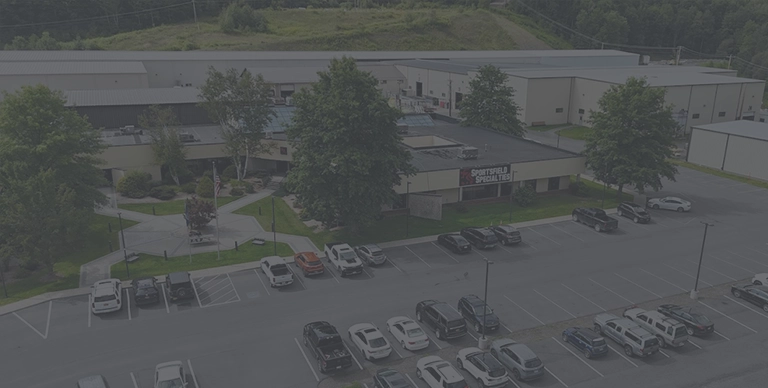 overlooking the sportsfield specialties ny headquarters from the air